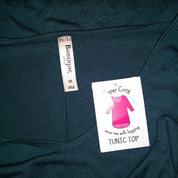 🛑 SOLD🛑 NWT Comfy Teal Tunic - Picture 2 of 7
